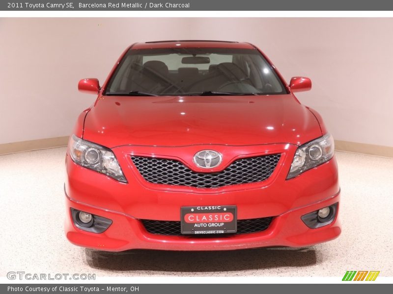 Barcelona Red Metallic / Dark Charcoal 2011 Toyota Camry SE