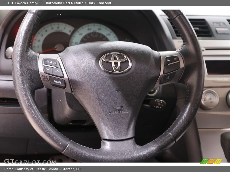 Barcelona Red Metallic / Dark Charcoal 2011 Toyota Camry SE