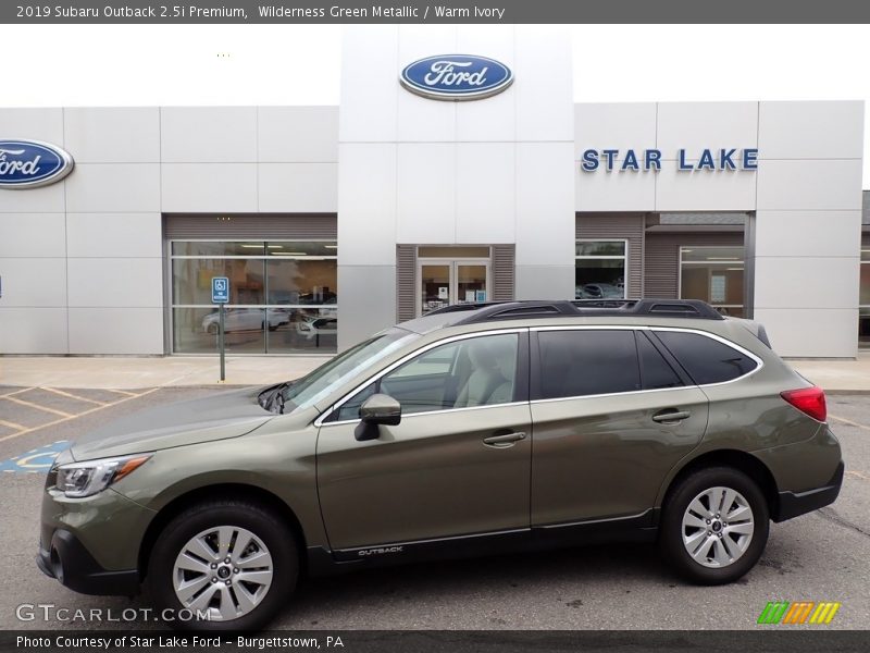 Wilderness Green Metallic / Warm Ivory 2019 Subaru Outback 2.5i Premium