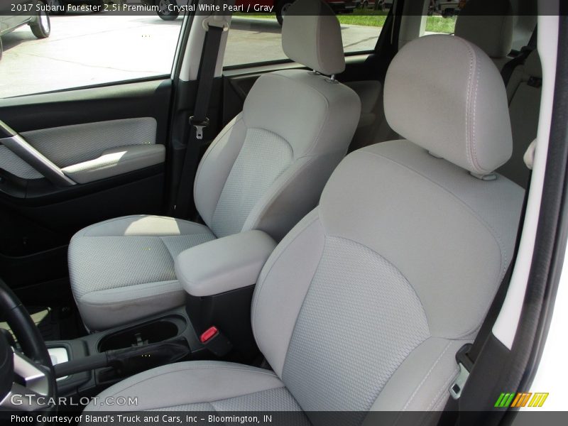 Crystal White Pearl / Gray 2017 Subaru Forester 2.5i Premium