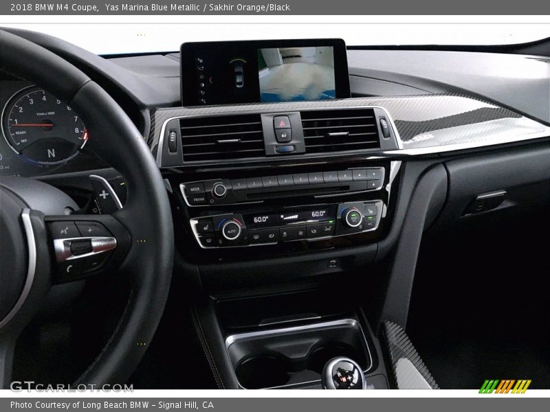 Yas Marina Blue Metallic / Sakhir Orange/Black 2018 BMW M4 Coupe