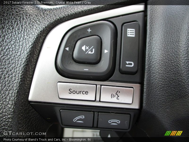 Crystal White Pearl / Gray 2017 Subaru Forester 2.5i Premium