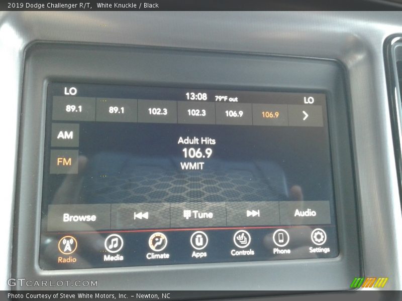 White Knuckle / Black 2019 Dodge Challenger R/T
