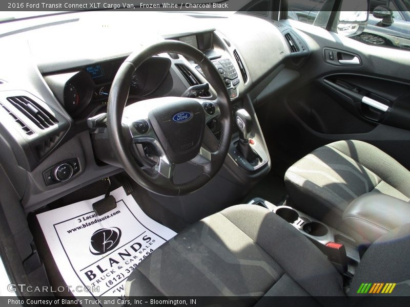 Frozen White / Charcoal Black 2016 Ford Transit Connect XLT Cargo Van