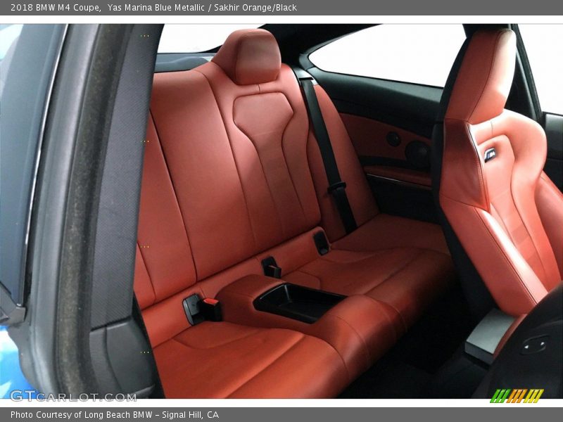Yas Marina Blue Metallic / Sakhir Orange/Black 2018 BMW M4 Coupe