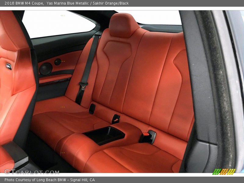 Yas Marina Blue Metallic / Sakhir Orange/Black 2018 BMW M4 Coupe