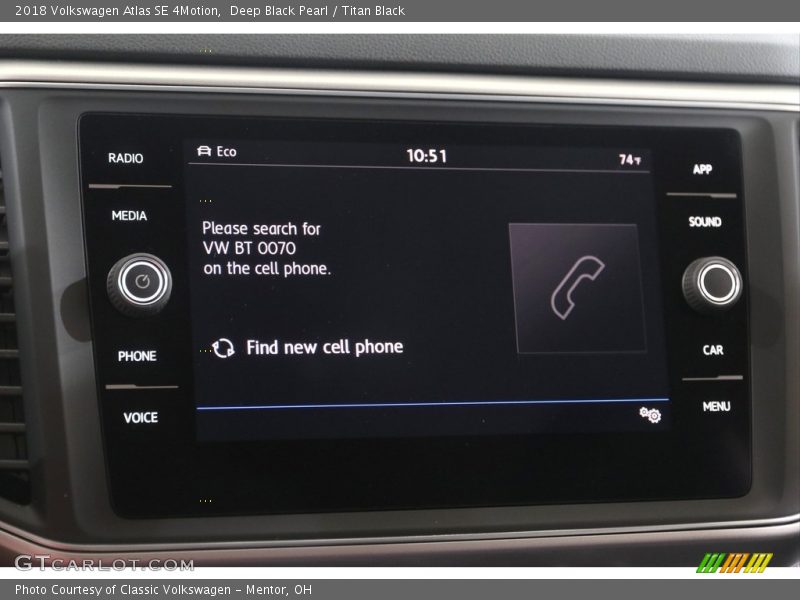 Deep Black Pearl / Titan Black 2018 Volkswagen Atlas SE 4Motion