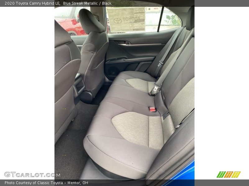 Blue Streak Metallic / Black 2020 Toyota Camry Hybrid LE