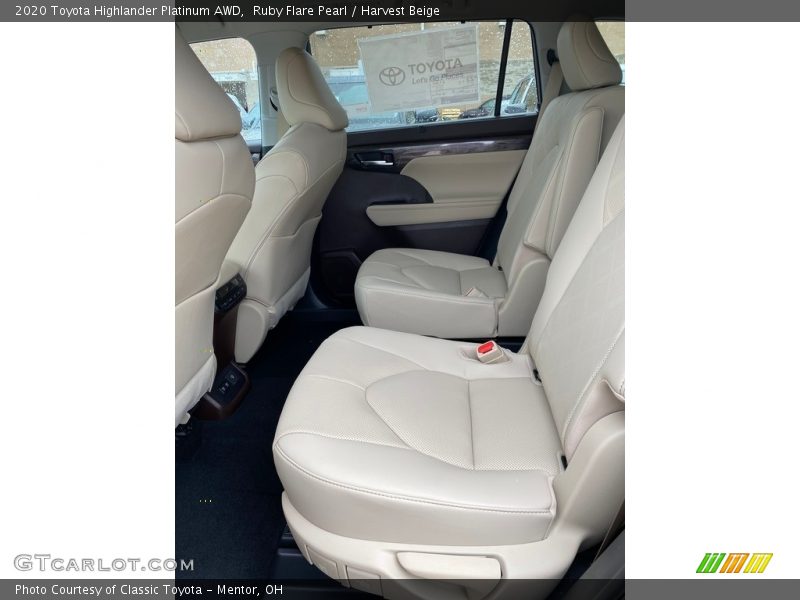 Ruby Flare Pearl / Harvest Beige 2020 Toyota Highlander Platinum AWD