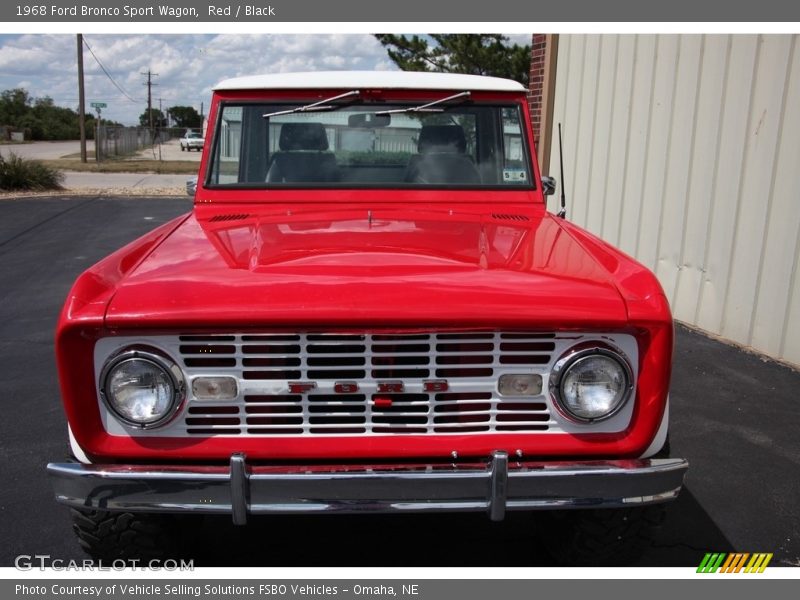 Red / Black 1968 Ford Bronco Sport Wagon