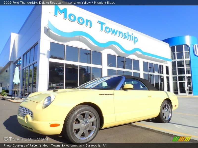 Inspiration Yellow / Midnight Black 2002 Ford Thunderbird Deluxe Roadster