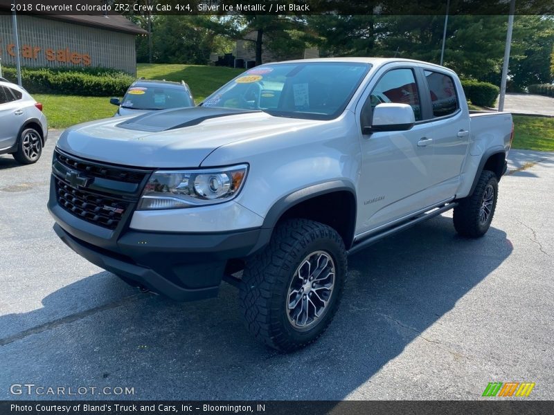 Silver Ice Metallic / Jet Black 2018 Chevrolet Colorado ZR2 Crew Cab 4x4
