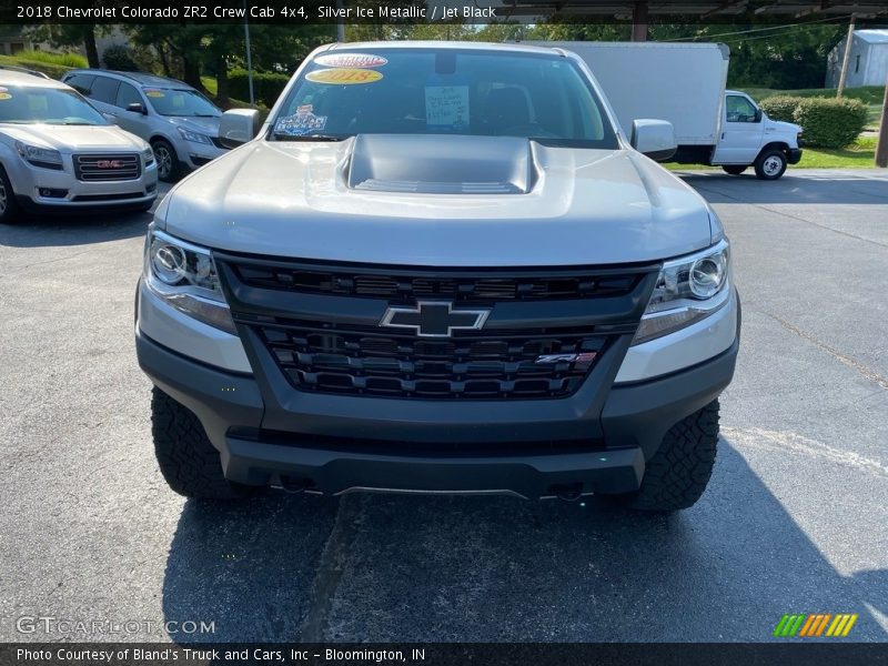 Silver Ice Metallic / Jet Black 2018 Chevrolet Colorado ZR2 Crew Cab 4x4