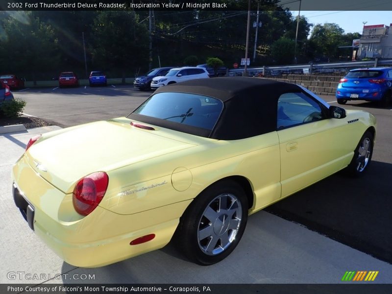 Inspiration Yellow / Midnight Black 2002 Ford Thunderbird Deluxe Roadster