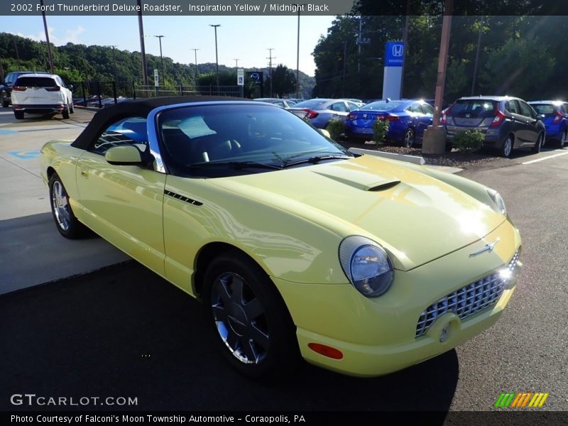 Inspiration Yellow / Midnight Black 2002 Ford Thunderbird Deluxe Roadster