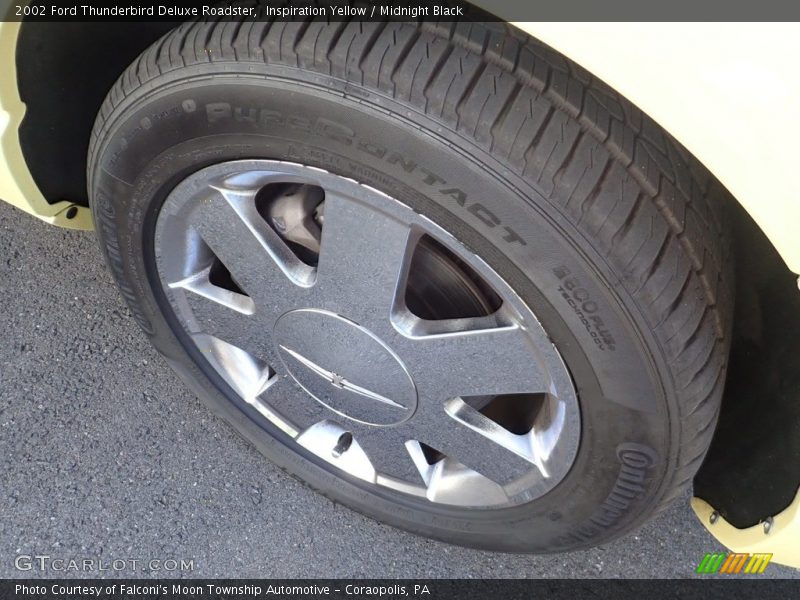 Inspiration Yellow / Midnight Black 2002 Ford Thunderbird Deluxe Roadster