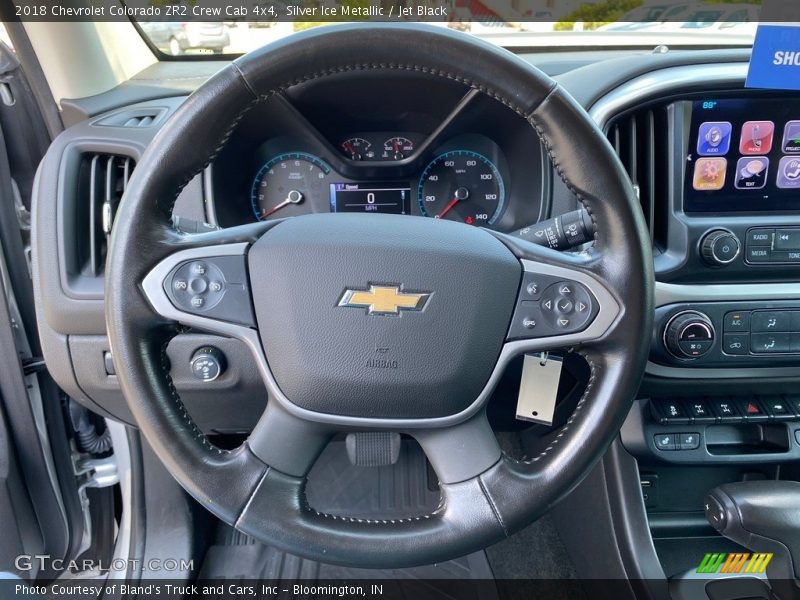 Silver Ice Metallic / Jet Black 2018 Chevrolet Colorado ZR2 Crew Cab 4x4