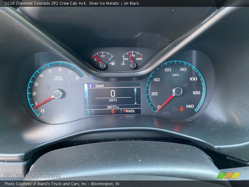 Silver Ice Metallic / Jet Black 2018 Chevrolet Colorado ZR2 Crew Cab 4x4