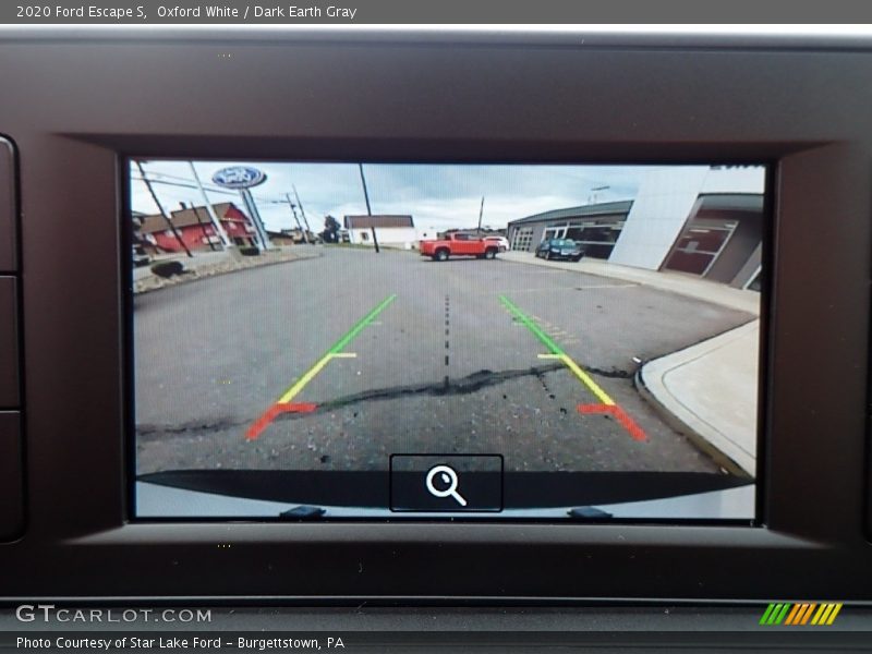 Oxford White / Dark Earth Gray 2020 Ford Escape S