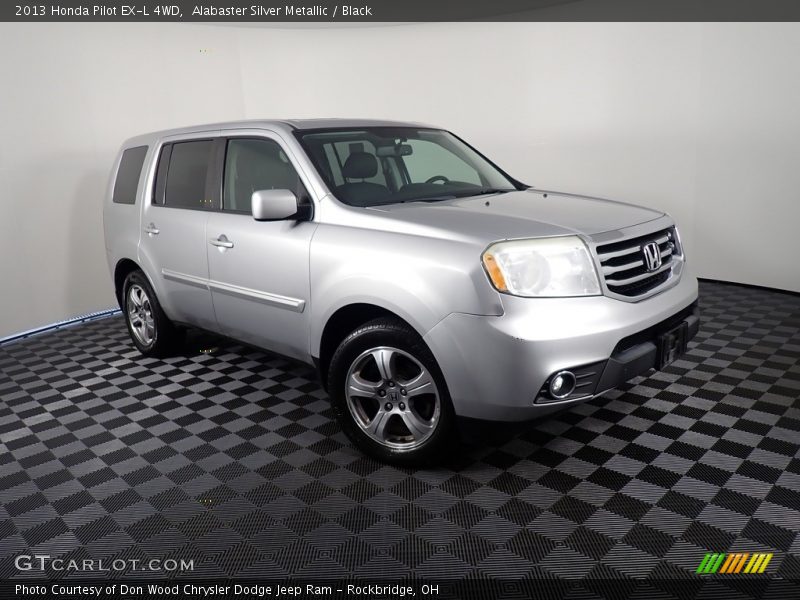 Alabaster Silver Metallic / Black 2013 Honda Pilot EX-L 4WD