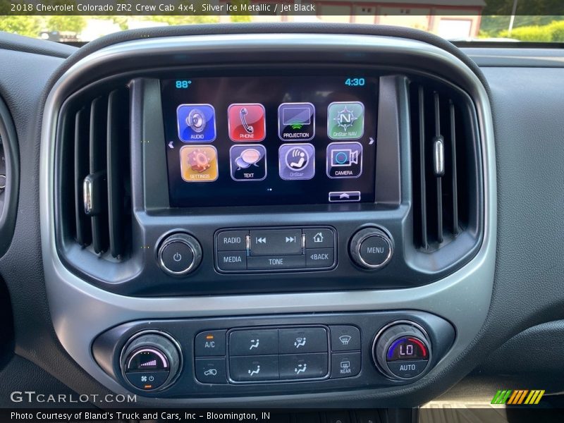 Silver Ice Metallic / Jet Black 2018 Chevrolet Colorado ZR2 Crew Cab 4x4