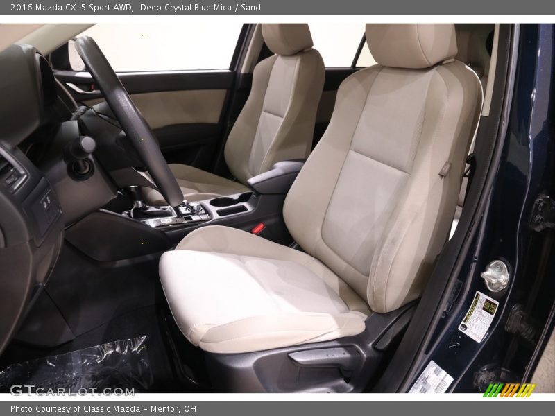 Deep Crystal Blue Mica / Sand 2016 Mazda CX-5 Sport AWD