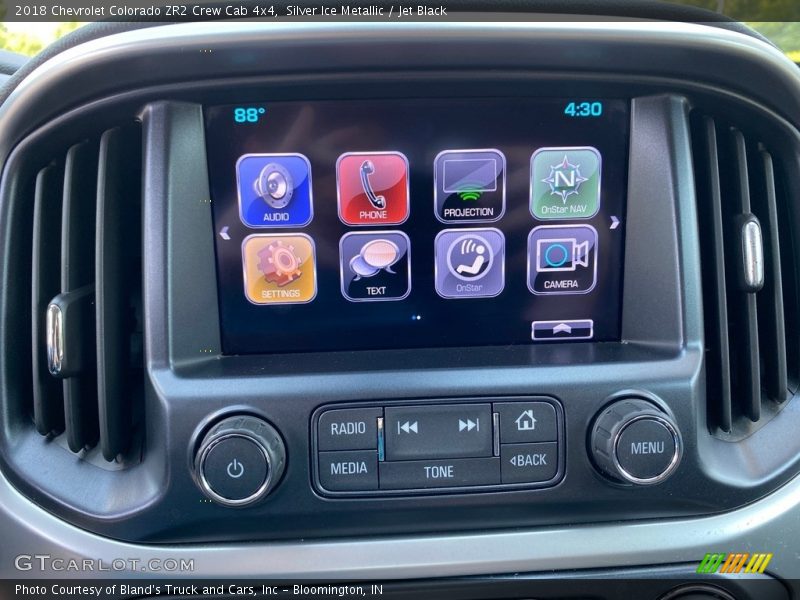 Silver Ice Metallic / Jet Black 2018 Chevrolet Colorado ZR2 Crew Cab 4x4