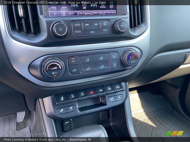 Silver Ice Metallic / Jet Black 2018 Chevrolet Colorado ZR2 Crew Cab 4x4