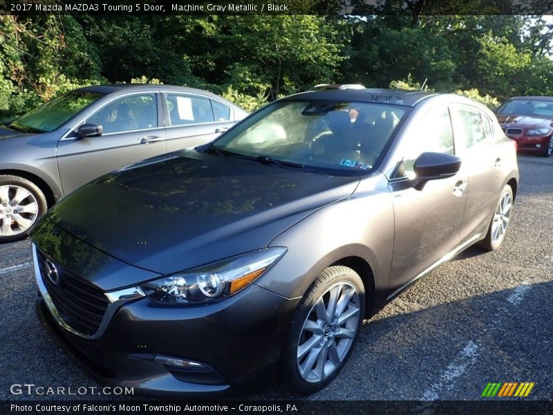 Machine Gray Metallic / Black 2017 Mazda MAZDA3 Touring 5 Door