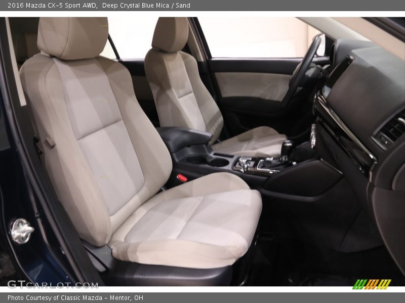Deep Crystal Blue Mica / Sand 2016 Mazda CX-5 Sport AWD