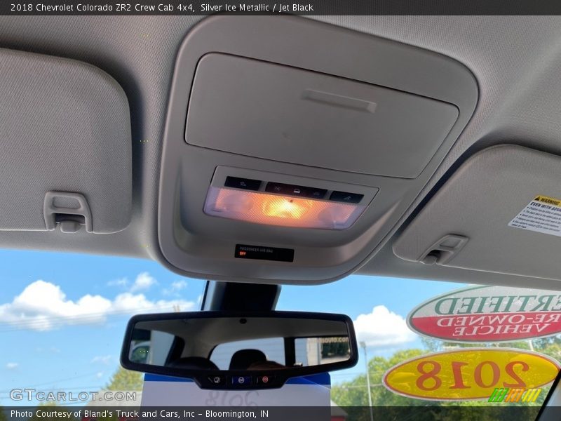 Silver Ice Metallic / Jet Black 2018 Chevrolet Colorado ZR2 Crew Cab 4x4