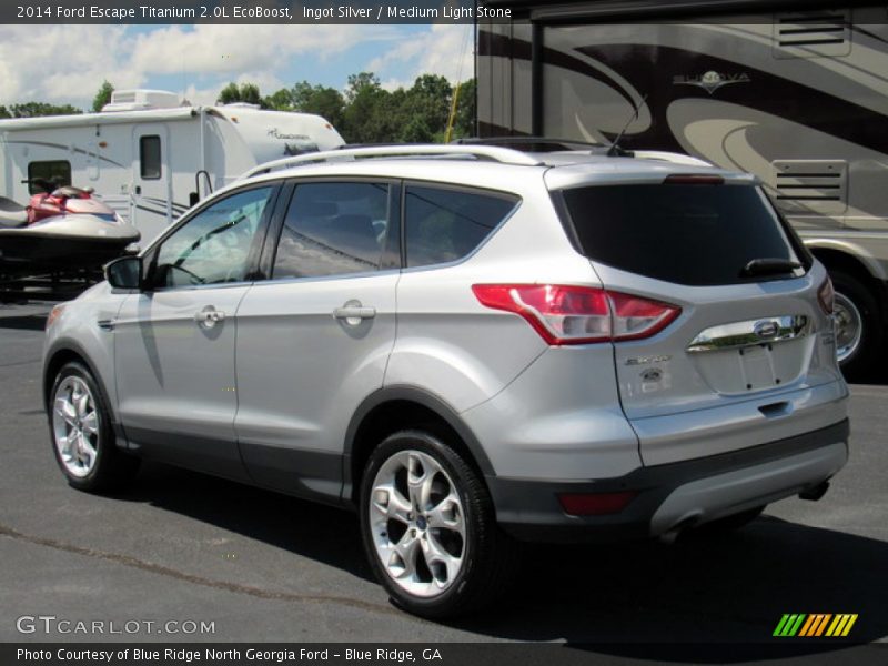 Ingot Silver / Medium Light Stone 2014 Ford Escape Titanium 2.0L EcoBoost