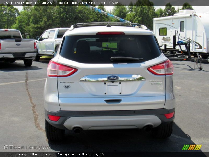 Ingot Silver / Medium Light Stone 2014 Ford Escape Titanium 2.0L EcoBoost