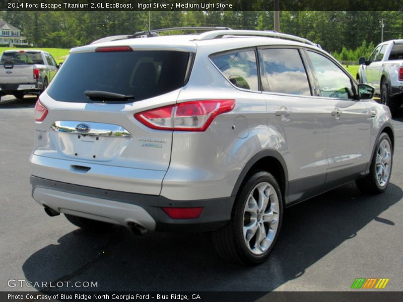 Ingot Silver / Medium Light Stone 2014 Ford Escape Titanium 2.0L EcoBoost