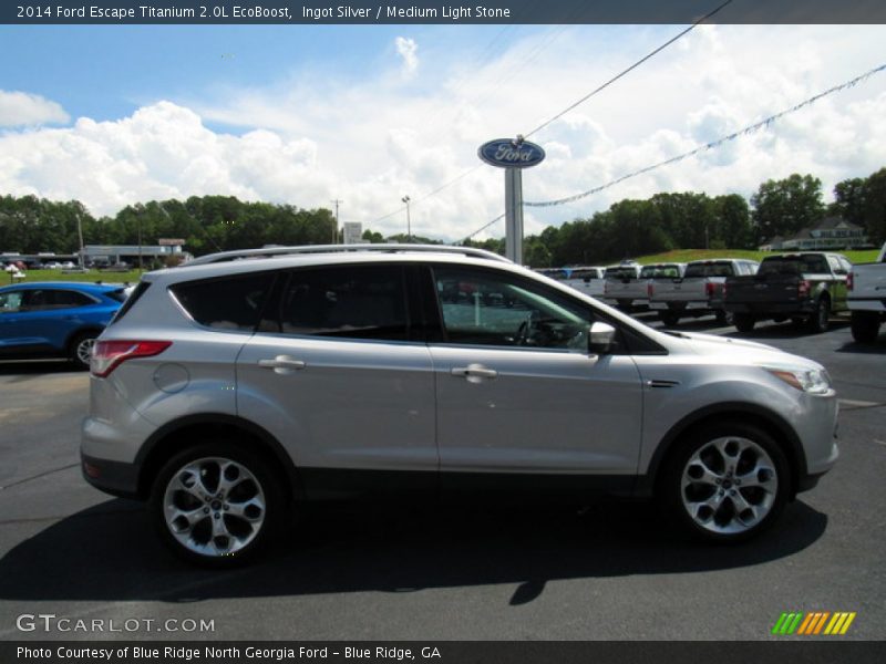 Ingot Silver / Medium Light Stone 2014 Ford Escape Titanium 2.0L EcoBoost