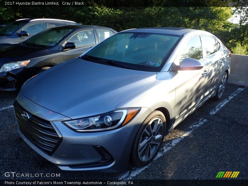 Gray / Black 2017 Hyundai Elantra Limited