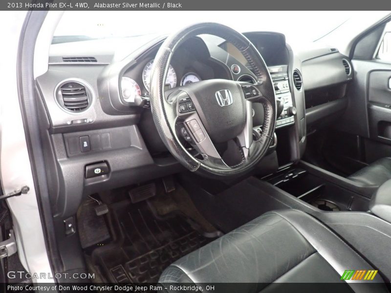 Alabaster Silver Metallic / Black 2013 Honda Pilot EX-L 4WD
