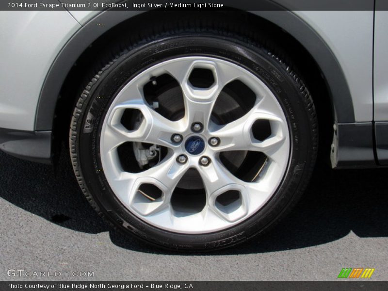 Ingot Silver / Medium Light Stone 2014 Ford Escape Titanium 2.0L EcoBoost