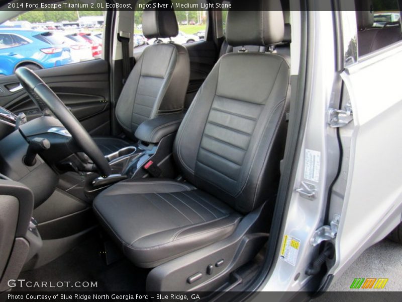 Ingot Silver / Medium Light Stone 2014 Ford Escape Titanium 2.0L EcoBoost