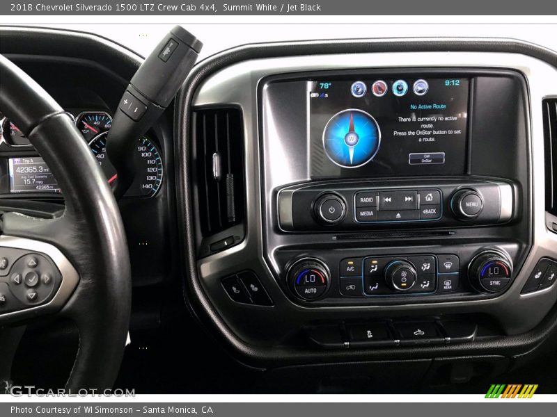 Summit White / Jet Black 2018 Chevrolet Silverado 1500 LTZ Crew Cab 4x4
