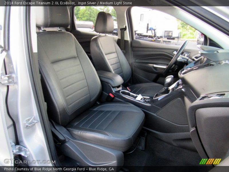 Ingot Silver / Medium Light Stone 2014 Ford Escape Titanium 2.0L EcoBoost