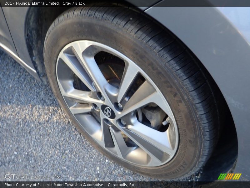 Gray / Black 2017 Hyundai Elantra Limited