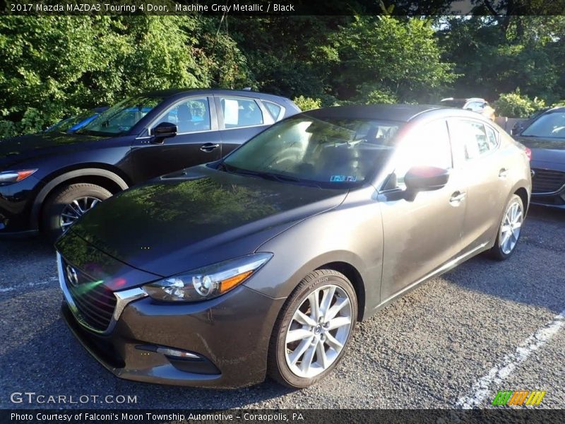 Machine Gray Metallic / Black 2017 Mazda MAZDA3 Touring 4 Door