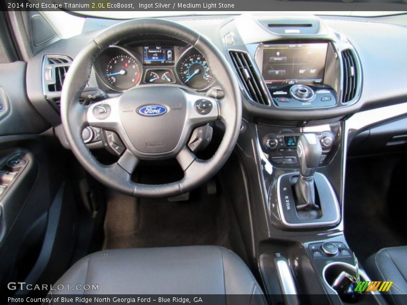 Ingot Silver / Medium Light Stone 2014 Ford Escape Titanium 2.0L EcoBoost