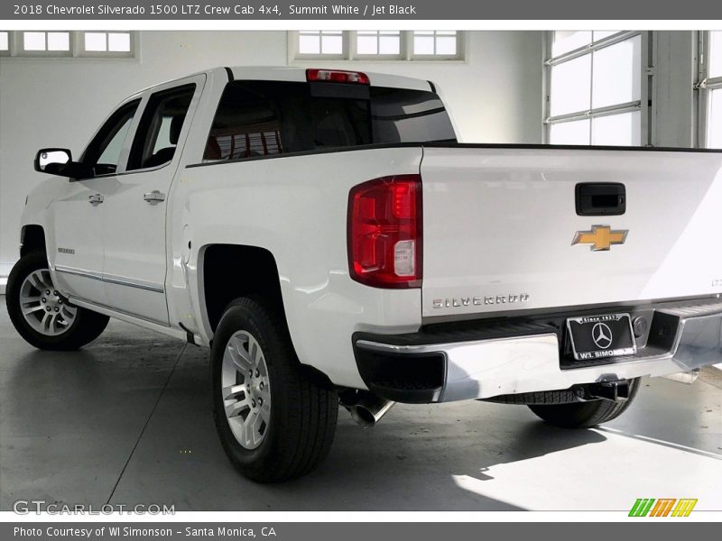 Summit White / Jet Black 2018 Chevrolet Silverado 1500 LTZ Crew Cab 4x4