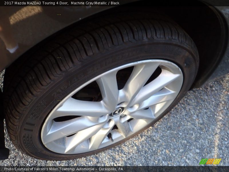Machine Gray Metallic / Black 2017 Mazda MAZDA3 Touring 4 Door