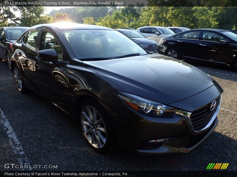 Machine Gray Metallic / Black 2017 Mazda MAZDA3 Touring 4 Door