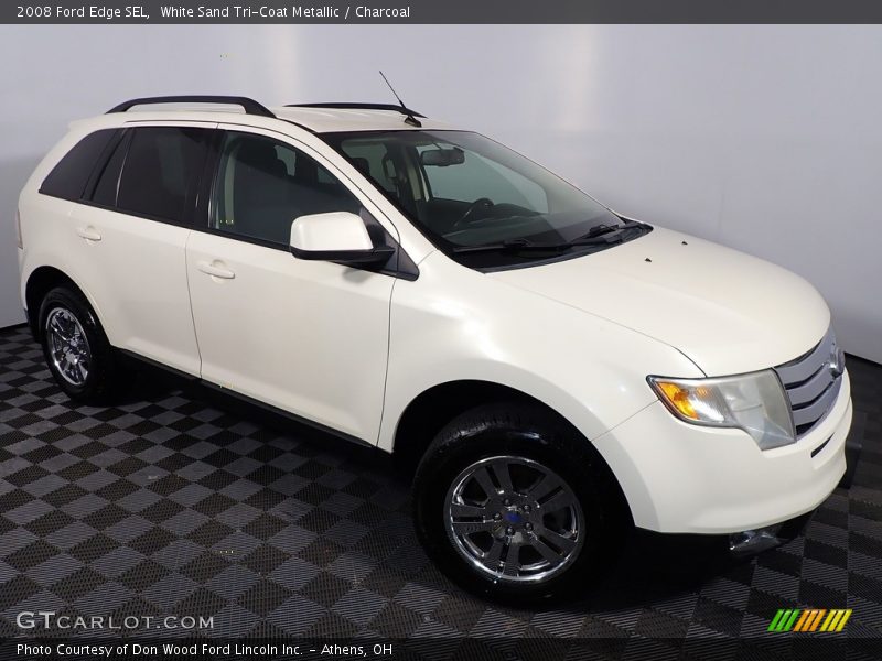 White Sand Tri-Coat Metallic / Charcoal 2008 Ford Edge SEL