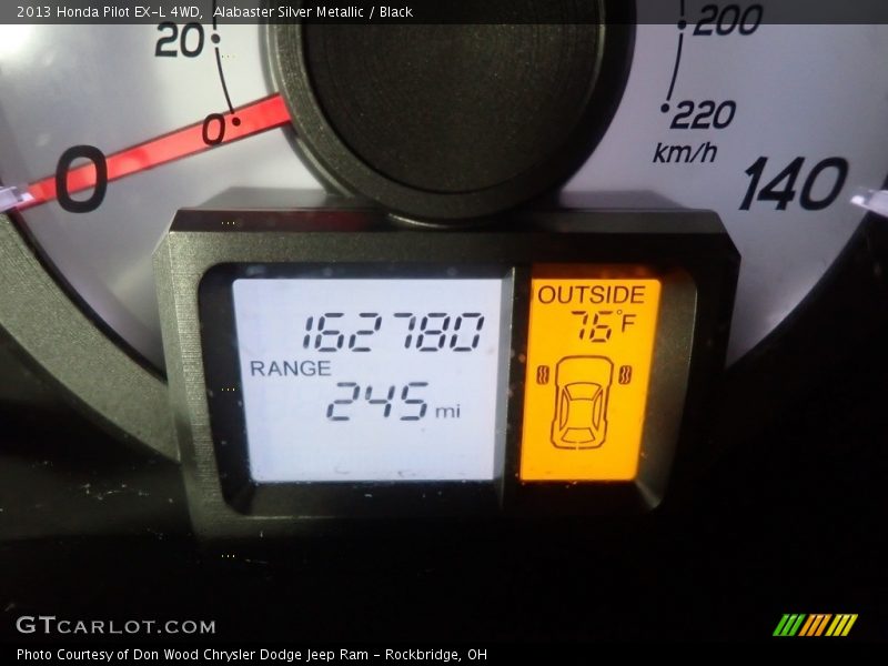 Alabaster Silver Metallic / Black 2013 Honda Pilot EX-L 4WD