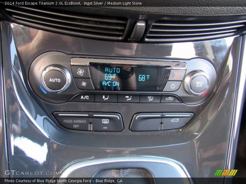 Ingot Silver / Medium Light Stone 2014 Ford Escape Titanium 2.0L EcoBoost